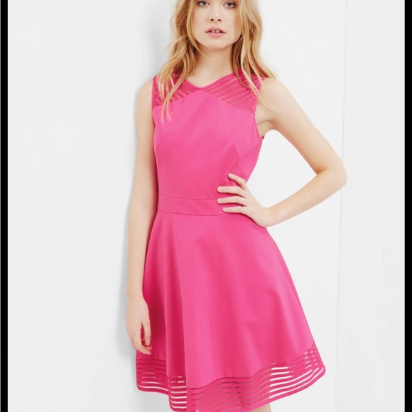 Ted Baker Pink Sleeveless Skater Dress